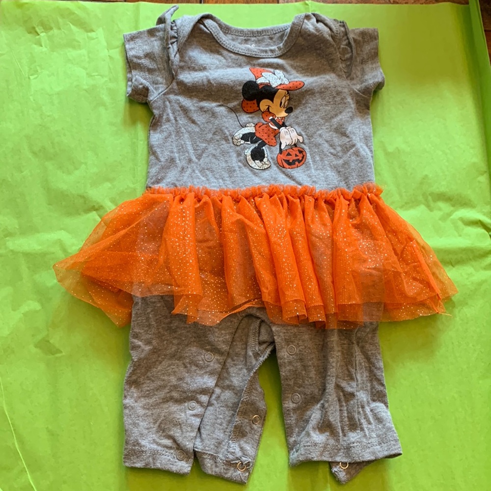 Disney Baby Halloween One Piece with Tutu - 0-3 months